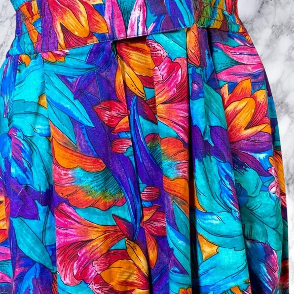 VTG Joan Walters 80’s Floral Jumpsuit - Picture 2 of 10